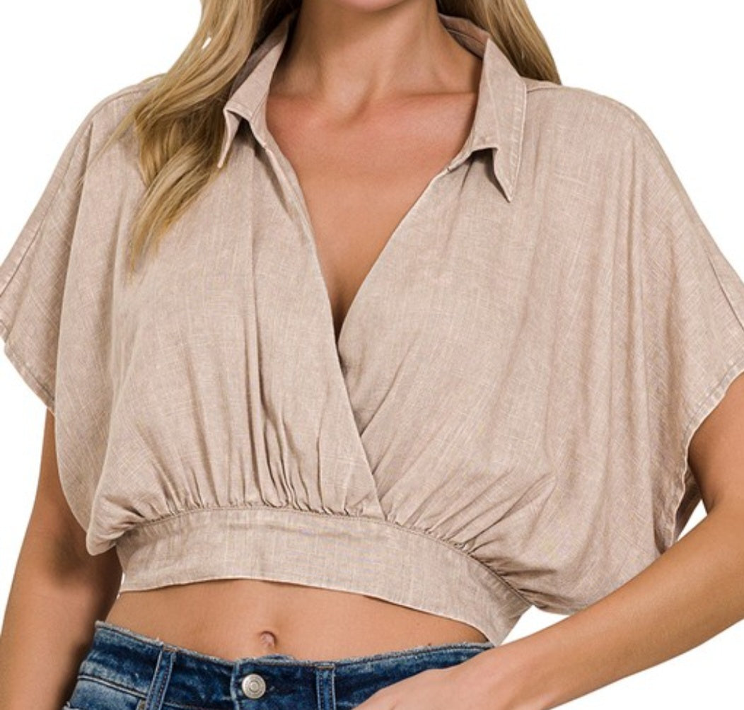 Savannah Sunset Crop Blouse